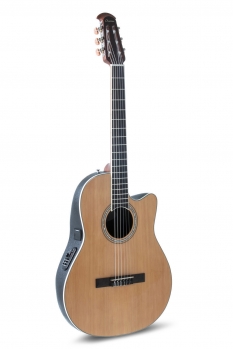 Ovation Celebrity Traditional Classic Nylon E-Acoustic Guitar CS24C-4, Natural