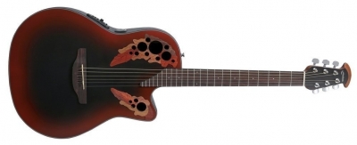 Ovation Celebrity Elite E-Acoustic Guitar CE44-RRB, Reverse Red Burst