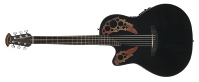 Ovation Celebrity Elite E-Acoustic Guitar CE44L-5, Black, Lefty