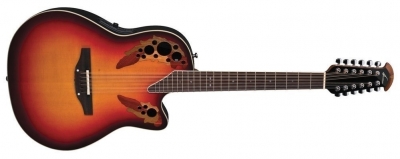 Ovation Pro Series Standard Elite E-Acoustic Guitar 2758AX-NEB, New England Burst, 12-String