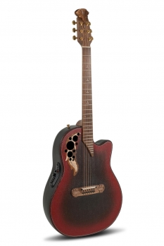 Adamas I E-Acoustic Guitar 2087GT-2, Reverse Red Burst w/case