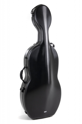 PURE by GEWA Cello Case, Polycarbonate 4.8, Black, w/wheels