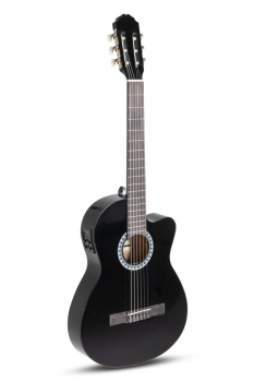 GEWA Basic Plus E-Acoustic Classical Guitar 4/4 Black