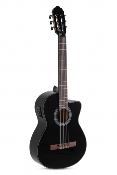 GEWA Student E-Acoustic Classical Guitar 4/4 Black